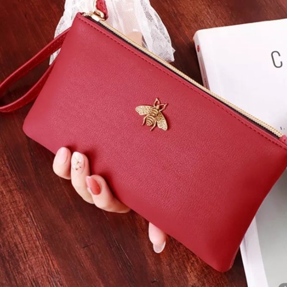 Handbags - Red Wristlet 19cm